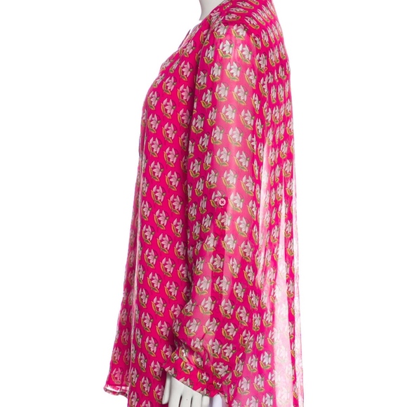 DIANE V. FURSTENBERG Esti printed silk blouse - Picture 5 of 8